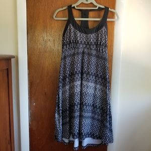 prAna Gray Patterned Casual Dress